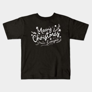 Merry christmas caligraphy Kids T-Shirt